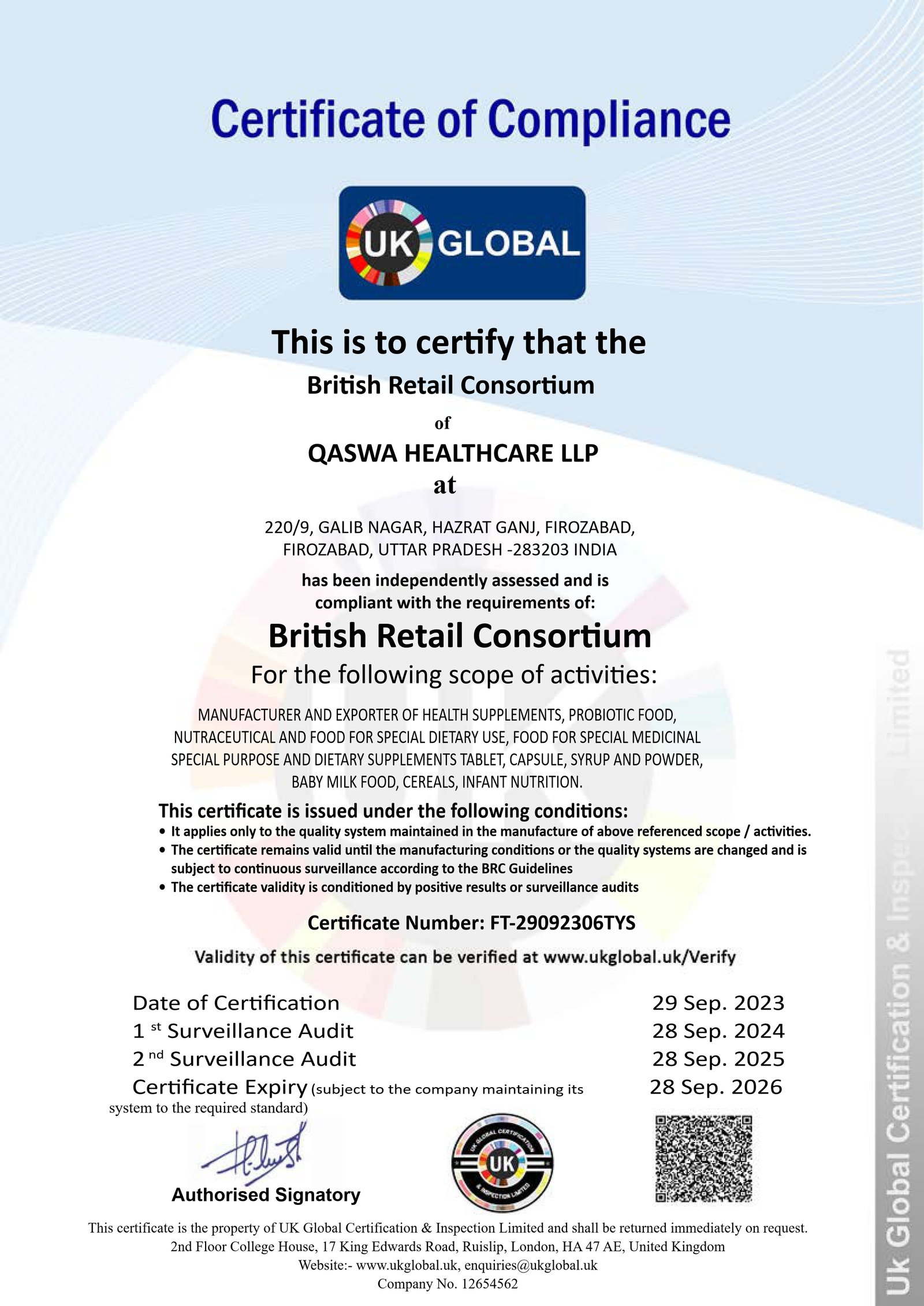 BRC Certification