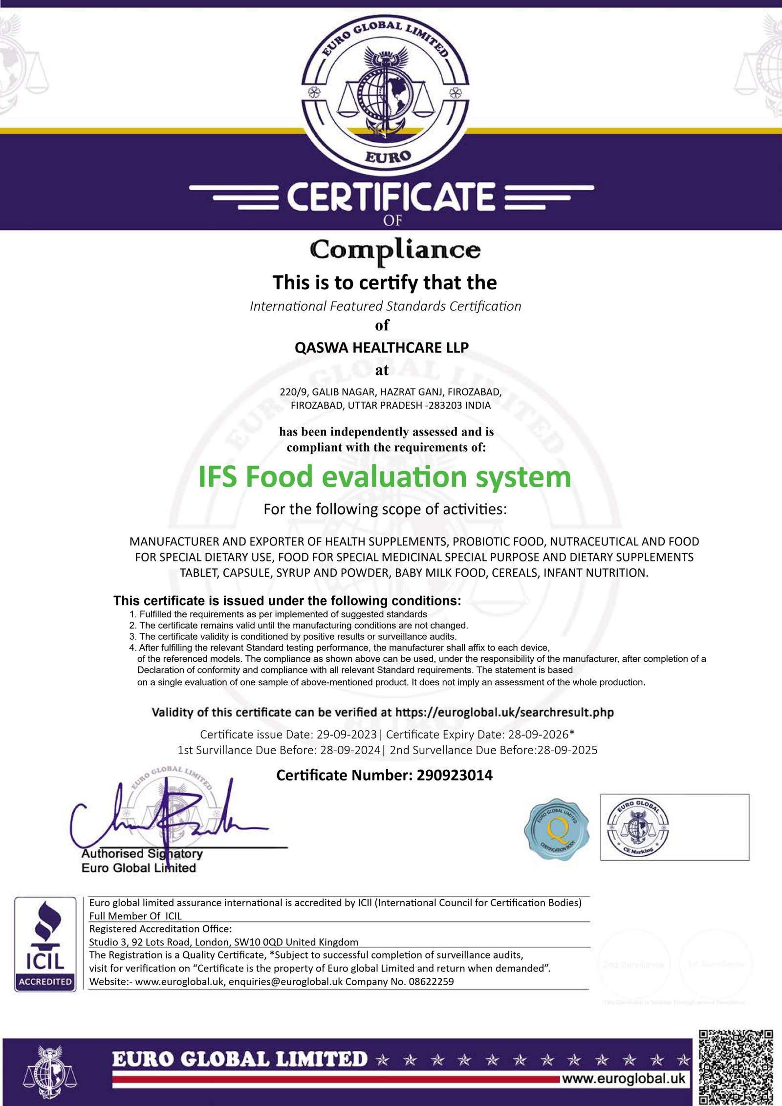IFS Certification